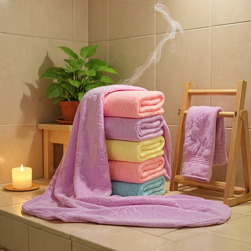 Toalla de baño absorbente de microfibra súper fina