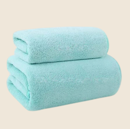 Juego de toallas gruesas de lana Coral