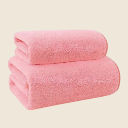 Juego de toallas gruesas de lana Coral